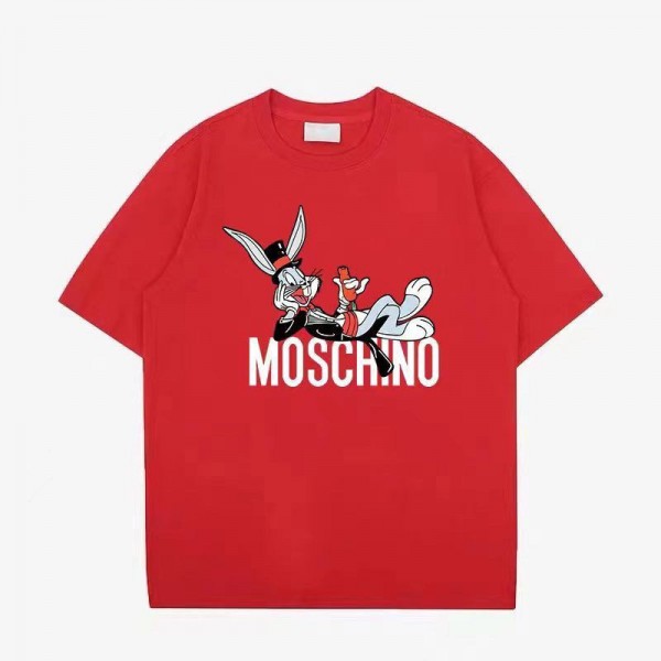 Moschino モスキーノブランドtシャツカットソー コピーtシャツハイブランド夏夏tシャツブランドかわいい韓国 パチモン tシャツ