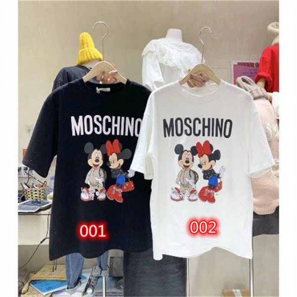 Moschino モスキーノブランドtシャツ 上着 カットソー コピーブランドペアルック服 コピー 激安 大人の上質Tシャツ ユニセック 激安 ブランドトップス S¬4XL 