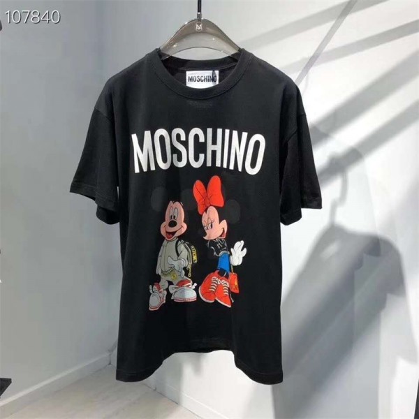 Moschino モスキーノブランドtシャツ 上着 カットソー コピーブランドペアルック服 コピー 激安 大人の上質Tシャツ ユニセック 激安 ブランドトップス S¬4XL 