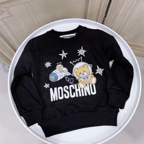 Moschino モスキーノ 子供服 裏起毛 潮流 カジュアル 秋冬 男女通用 ファッション 秋冬服パーカースウェット偽物 男女兼用