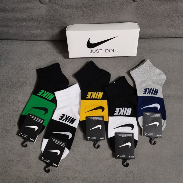 Nike ナイキレディース向け 靴下 かわいいコットン 靴下 メンズ 通気性ブランドミドルソックス 高品質浅口ソックス 女の子好き 韓国