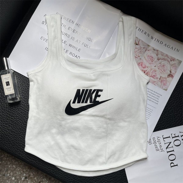 Nike ナイキハイブランドキャミソール ショート丈 カップ付き レディース タンクトップ へそ出し インナー ベスト ノースリーブ ベアトップ チューブトップ S - L