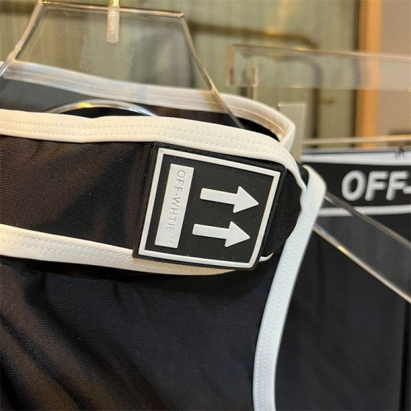 Off-White オフホワイトブランドヨガウェア レディース スポーツウェア スリムフィット ハイウエストヨガパンツ S - XL タイツ ヨガウェア上下セット おしゃれ 通気性 伸縮性 吸汗速乾 トレーニングウェア カップ付き 