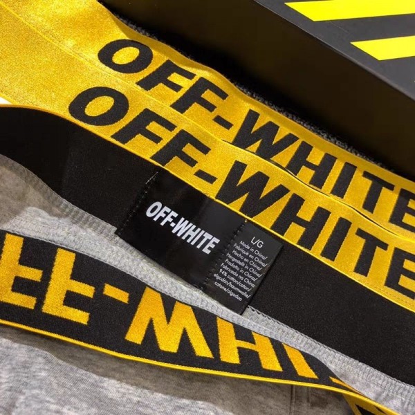オフホワイト ボクサーパンツ off-white ブランド メンズ パンツ 下着 3枚セット 綿ボクサーブリーフ 前閉じ 抗菌防臭 吸汗 通気性 吸水速乾 蒸れない 男性 肌着 ストレッチ ローライズ オールシーズン 大きいサイズ M-2XL
