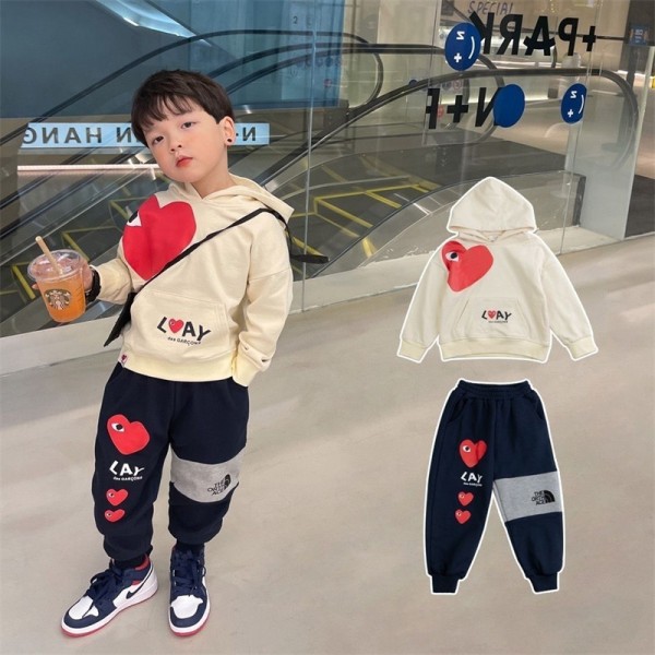 コムデギャルソン リンカン Comme Des Garconsハイブランドキッズ秋冬服パーカー ブランドボーイスウェット上着ゆったり 子供服 コピー トレーナースウェットパーカー100-160cm