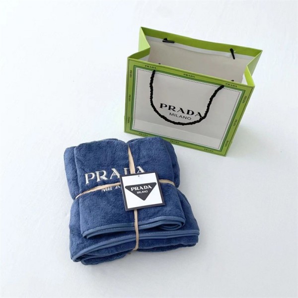 プラダブランド タオル バスタオル 2点セット Prada 厚手 肌触りがよい タオル 毛抜けない 超吸水 バスタオル 男女兼用人気 家用 シャワー用