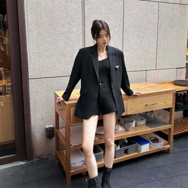 Prada プラダ ブランドレディース 洋服 スーツ セット ズボン パンツスーツ 長袖 テーラードジャケット レジャー スリム 春 秋 冬 通勤 事務服 結婚式 ビジネス用 面接 おおきいサイズ S - L