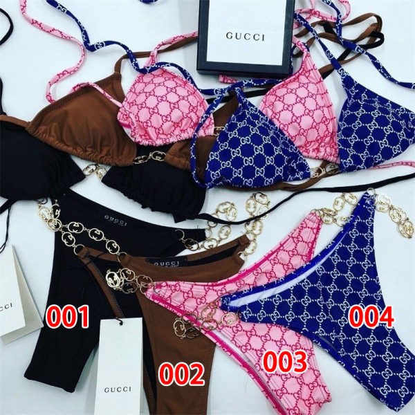 Gucci グッチ韓国風20代 30代 40代ビキニスイムウェアワンピース フリルビキニ 激安旅行 女性用水着 おしゃれ大きいサイズ 体型カバー水着 S - XL