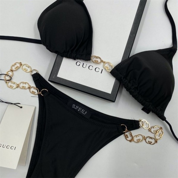 Gucci グッチ韓国風20代 30代 40代ビキニスイムウェアワンピース フリルビキニ 激安旅行 女性用水着 おしゃれ大きいサイズ 体型カバー水着 S - XL