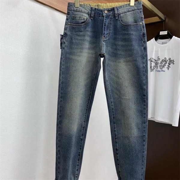PRADA ブランド サイクル デニムパンツ メンズ プラダ スキニー デニム ジーパン ジーンズ ウォッシュ スリム28¬36CM