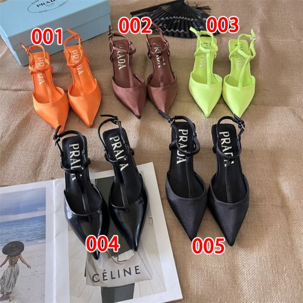 プラダサンダル 履きやすい 歩きやすい 靴づれしにくい ブランド prada ミュール 痛くない ストラップ アンクル ゴムフィット サテン フラット ぺたんこ 低反発 クッション サンダル 225¬260cm
