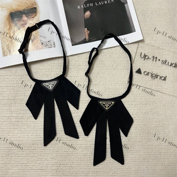 ブランド プラダリボン スクールリボン サイズ調節可能 Prada スクールネクタイ アクセサリー 可愛い 女子高生 学生服 コスチューム 衣装 ユニセックス