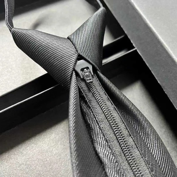 ブランドPrada ワンタッチネクタイ プラダ結ばないネクタイジッパー メンズ ジップ式 簡単ネクタイ 無地ワンタッチネクタイ necktie for men 簡単取り付け 5秒装着 水洗い ビジネス用 ファションネクタイ 簡単ネクタイ