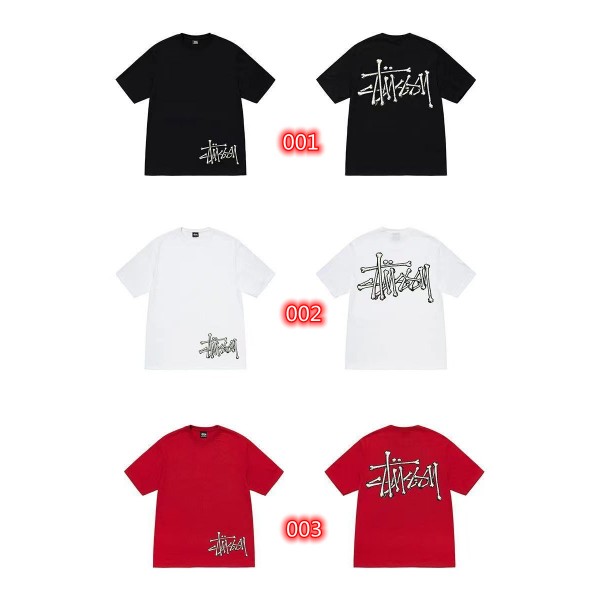 Stussy ステューシーブランドtシャツカットソー コピーtシャツハイブランド夏Tシャツカットソーペアカップル大人の上質Tシャツ