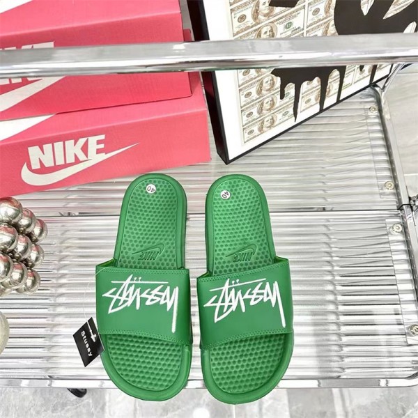 Stussy ステューシーハイブランド ビーチサンダル女性向けビーサン ミュール サボ ママシューズメンズ向けスリッパ夏履きやすいブランド ローファースリッパ 軽量