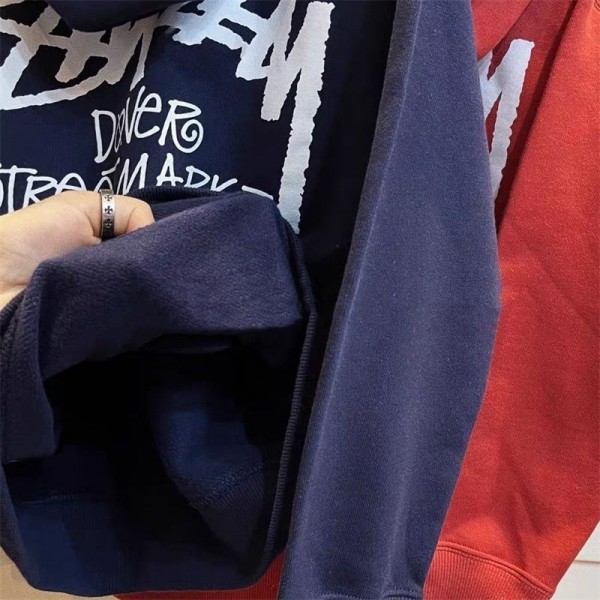 Stussy ステューシーブランドパーカー 子供 コピーハイブランド キッズ服 プルオーバーパーカー偽物スウェット 裏起毛 ハイブランド秋冬 ボーイズ 服 コピー100 - 160cm
