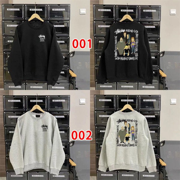 Stussy ステューシーブランドパーカー 長袖ニット 子供 ベビー服 パーカーコート トレーナー子供 大きいサイズ 厚手 春秋 100cm-160cm 暖かい おしゃれ 流行り