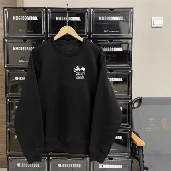 Stussy ステューシーブランドパーカー 長袖ニット 子供 ベビー服 パーカーコート トレーナー子供 大きいサイズ 厚手 春秋 100cm-160cm 暖かい おしゃれ 流行り
