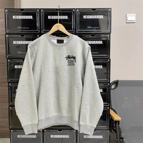 Stussy ステューシーブランドパーカー 長袖ニット 子供 ベビー服 パーカーコート トレーナー子供 大きいサイズ 厚手 春秋 100cm-160cm 暖かい おしゃれ 流行り