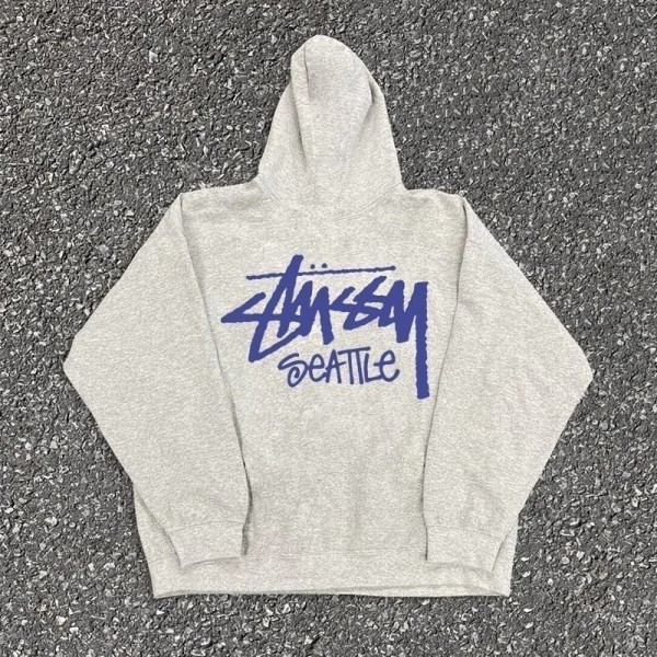 Stussy ステューシーハイブランドプルオーバーパーカーメンズ M-3XL ブランドトレーナー裏起毛 キッズパーカーブランド 親子トレーナースウェットパーカー90-160cm 
