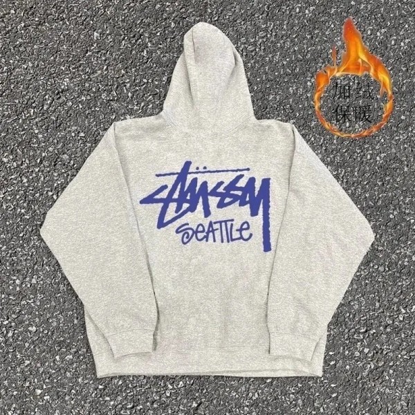 Stussy ステューシーハイブランドプルオーバーパーカーメンズ M-3XL ブランドトレーナー裏起毛 キッズパーカーブランド 親子トレーナースウェットパーカー90-160cm 