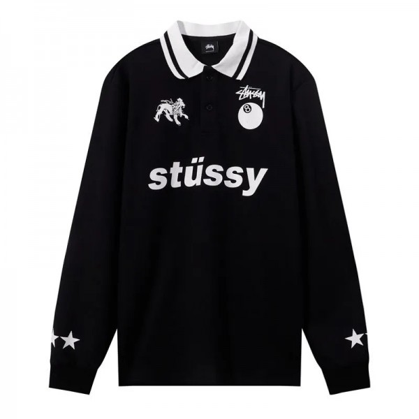 Stussy ステューシーブランドメンズ 長袖Ｔシャツ S-XL カットソー ティーシャツ ハイネック トップス 丸首 長袖 厚手 ゆったり 上着 シンプル 春服 秋服 大きい サイズ