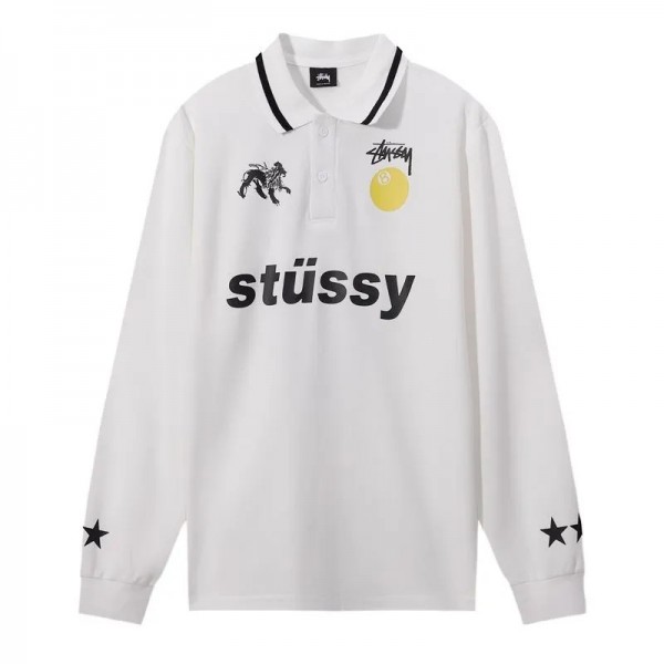 Stussy ステューシーブランドメンズ 長袖Ｔシャツ S-XL カットソー ティーシャツ ハイネック トップス 丸首 長袖 厚手 ゆったり 上着 シンプル 春服 秋服 大きい サイズ