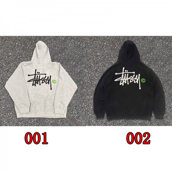 Stussy ステューシーハイブランド子供プルオーバーパーカー偽物ブランドメンズトレーナー裏起毛スウェット偽物 男女兼用メンズ 親子服 コピー90-160 M-2XL