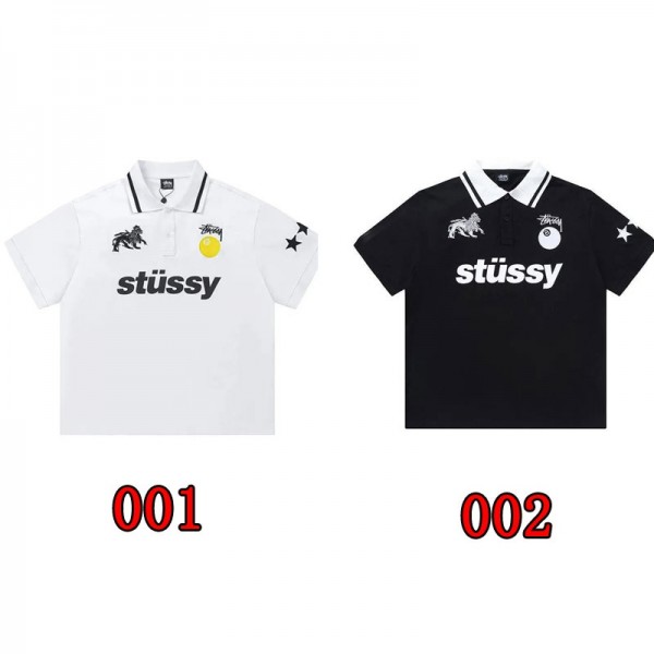 Stussy ステューシーハイブランドtシャツ偽物レディースメンズブランドポロシャツ上着カジュアルブランド半袖tシャツ高品質韓国 パチモン tシャツS-XL