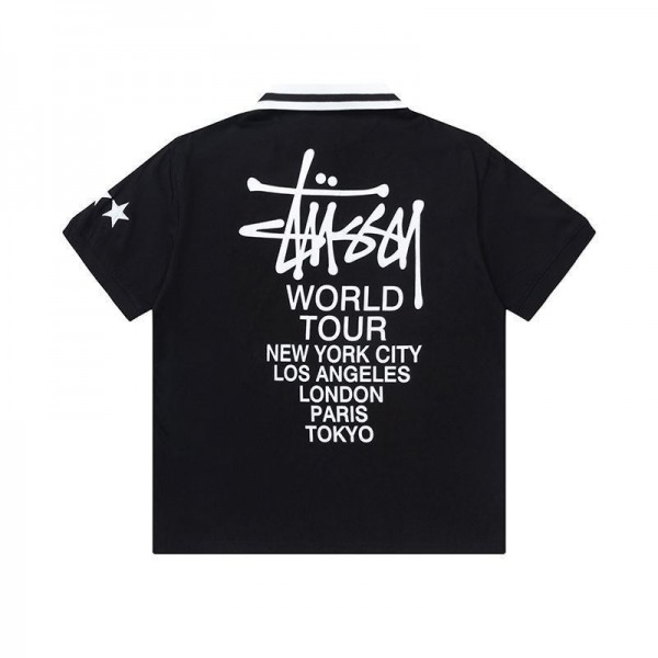 Stussy ステューシーハイブランドtシャツ偽物レディースメンズブランドポロシャツ上着カジュアルブランド半袖tシャツ高品質韓国 パチモン tシャツS-XL