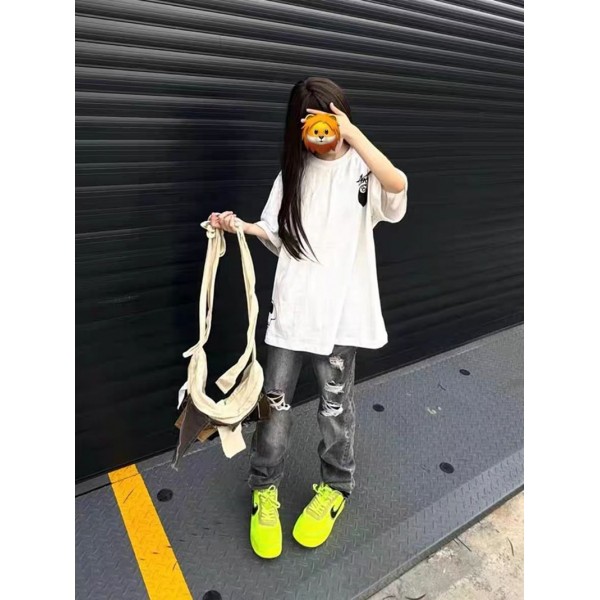 Stussy ステューシーハイブランドキッズ 半袖tシャツ 男の子 女の子 120-170cm 夏服 子供服 トップス 上着 ジュニア カットソー カジュアル ジャージ 吸水速乾 通気 柔軟 ナイロンtシャツ スポーツウェア 