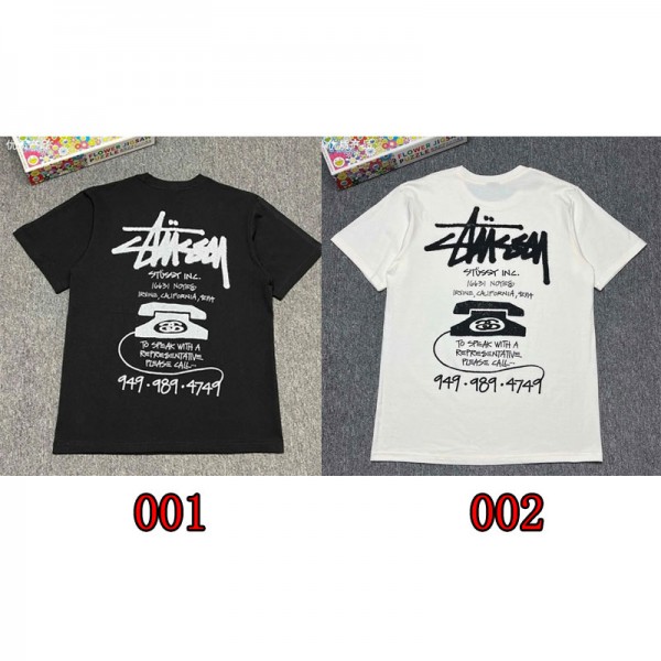 Stussy ステューシーブランドジュニアtシャツトップス 夏tシャツブランド かわいい ハイブランド半袖tシャツ 男女兼用ブランド子供tシャツ 高品質110-170cm