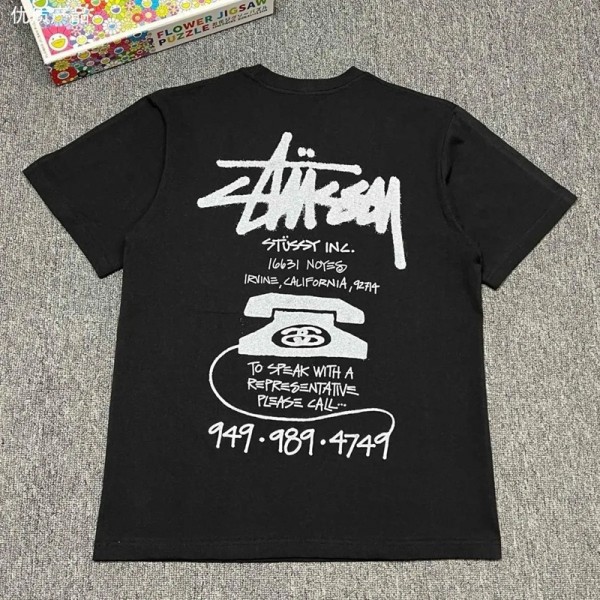 Stussy ステューシーブランドジュニアtシャツトップス 夏tシャツブランド かわいい ハイブランド半袖tシャツ 男女兼用ブランド子供tシャツ 高品質110-170cm