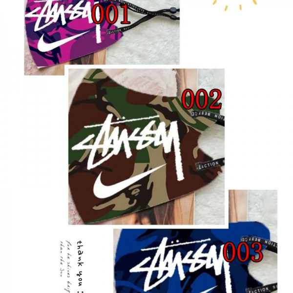 Stussy ステューシーブランド立体マスク高品質大人 おしゃれマスク ブランド小顔に見えるマスクマスク韓国ファッション