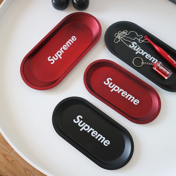 シュプリーム ブランドトレイ ファッション Supreme ステンレス 収納アクセサリー トレイ メタル デスク 上品 ティートレイ 居間家用