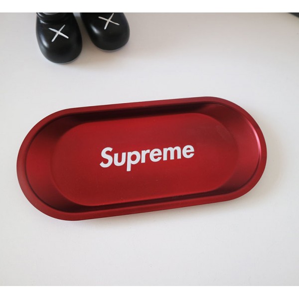 シュプリーム ブランドトレイ ファッション Supreme ステンレス 収納アクセサリー トレイ メタル デスク 上品 ティートレイ 居間家用