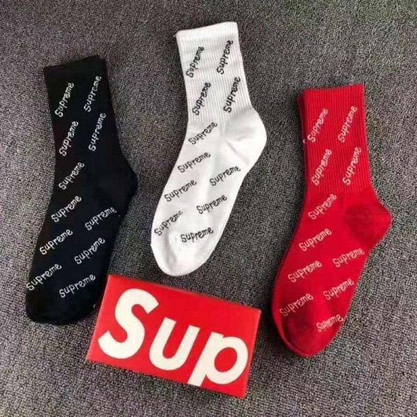 Supreme シュプリーム韓国ブランド コピー 靴下 3足セット ハイブランド 涼しい ムレない おしゃれ 綿 春夏秋 靴下夏 綿 薄手 通気性 おしゃれ スポーツ くつしたランニング ゴルフ靴下 吸汗速乾 蒸れない スニーカーソックス 春秋