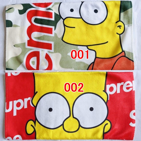 Supreme シュプリーム人気 ビーチタオル軽量ブランド速乾タオル男女兼用メンズフェイスタオル 運動タオルハイブランドシャワータオル 大幅 2色 吸水タオル 35 *75cm+70*140cm