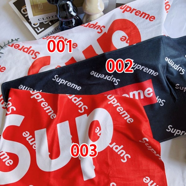Supreme シュプリーム ハイブランド多用途タオルメンズフェイスタオル 運動タオルブランドヘアドライタオル ハンドタオル 耐洗濯タオルブランド 人気 女性