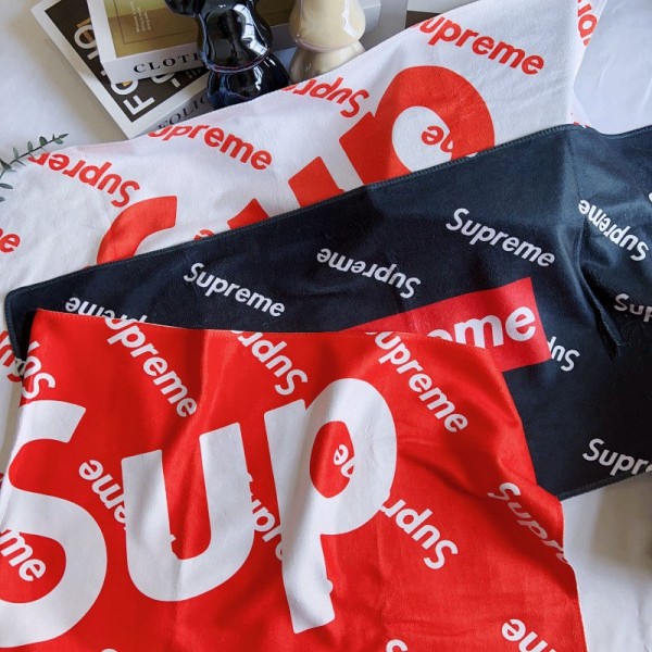 Supreme シュプリーム ハイブランド多用途タオルメンズフェイスタオル 運動タオルブランドヘアドライタオル ハンドタオル 耐洗濯タオルブランド 人気 女性