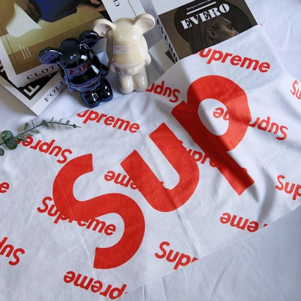Supreme シュプリーム ハイブランド多用途タオルメンズフェイスタオル 運動タオルブランドヘアドライタオル ハンドタオル 耐洗濯タオルブランド 人気 女性