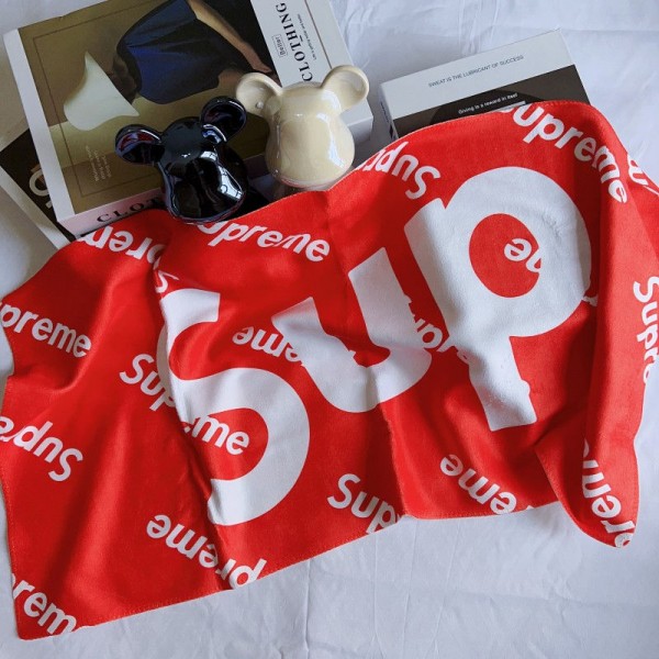 Supreme シュプリーム ハイブランド多用途タオルメンズフェイスタオル 運動タオルブランドヘアドライタオル ハンドタオル 耐洗濯タオルブランド 人気 女性