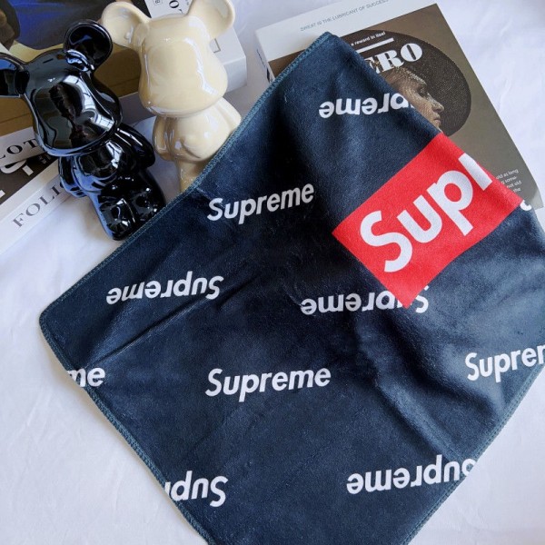 Supreme シュプリーム ハイブランド多用途タオルメンズフェイスタオル 運動タオルブランドヘアドライタオル ハンドタオル 耐洗濯タオルブランド 人気 女性