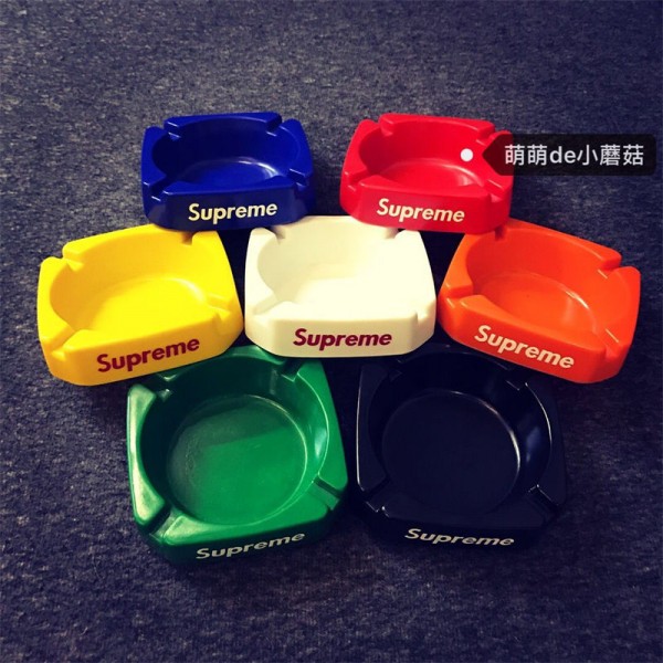 ブランド SUpreme 灰皿 流行り 滑りとめ シュプリームはいざら 屋外 室内 卓上 おしゃれ 灰皿 おしゃれ 大きい 大容量 ファッション