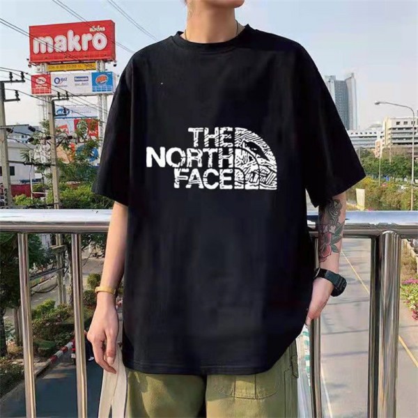 ザノースフェイス tシャツハイブランドthe north face 夏 レディースメンズ 半袖 tシャツドロップショルダー ゆったり tシャツ 大きなサイズ トップス 上着 