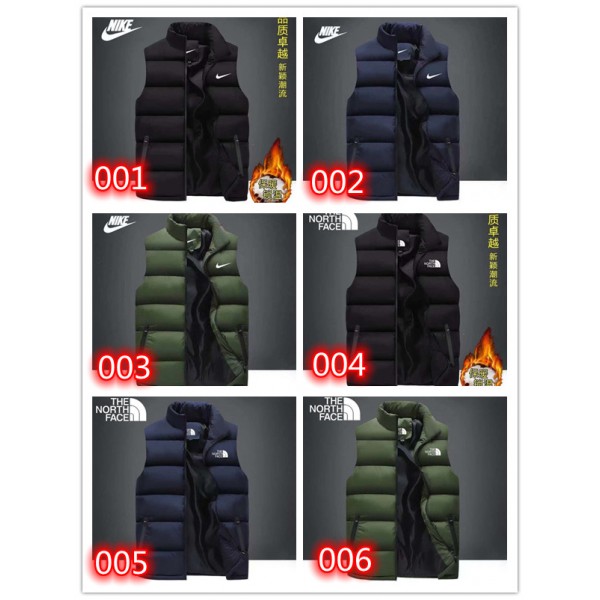 ナイキ Nike ザノースフェイス The North Face ブランド ベスト 冬 暖かい 潮流 男 ファション シンプル 定番