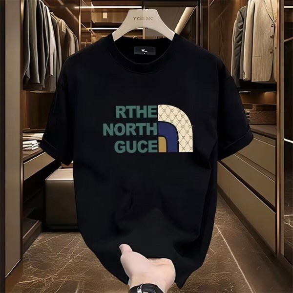 ザ・ノース・フェイス THE NORTH FACEブランドGUCCI グッチtシャツカットソー コピーtシャツハイブランド夏ハイブランドtシャツ偽物レディースメンズブランドtシャツ高品質 4色  S - 5XL