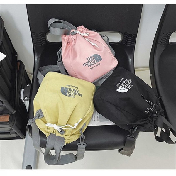 THE NORTH FACEバケットバッグ 斜めがけバッグ ザノースフェイス ショルダーバッグ エコバッグ レディース 2way 調節可能 ベルト付き 手提げ キャンバス 帆布 丈夫 厚手 洗える 通学 お出かけ 買い物 大容量 ポケット付き トートバッグ