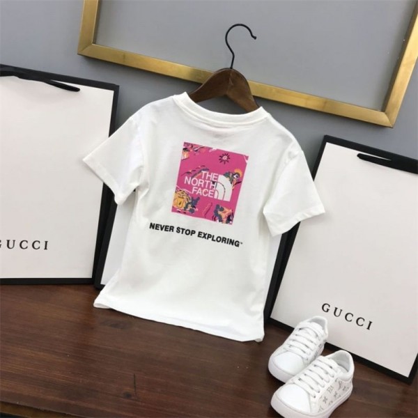 ザノースフェイス THE NORTH FACEハイブランドTシャツ キッズ 半袖 丸首 綿ｔシャツ 子供服 トップス 上着 スリーブTシャツ100 - 160cm