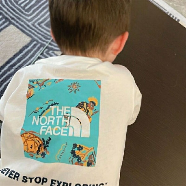 ザノースフェイス THE NORTH FACEハイブランドTシャツ キッズ 半袖 丸首 綿ｔシャツ 子供服 トップス 上着 スリーブTシャツ100 - 160cm